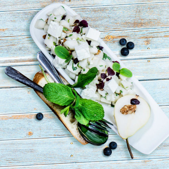 Birnensalat mit Salakis