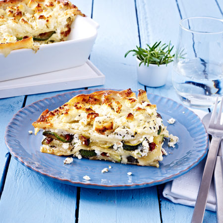 Salakis Zucchini Schafkäse Lasagne