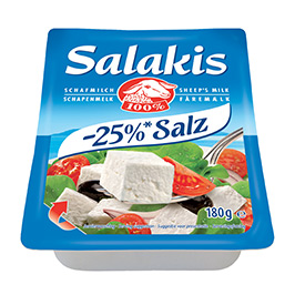 Salakis -25 Prozent Salz