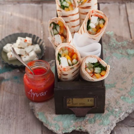 Salat Wraps mit Salakis