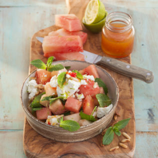 Wassermelonensalat